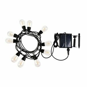 Rabalux 77165 Zirc kültéri napelemes dekoratív LED lánc, 3, 6W, 2700K, 35lm, IP44 kép