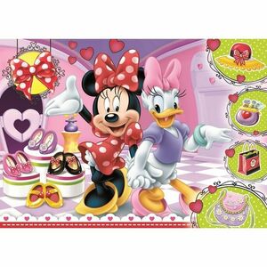 Trefl Minnie és Daisy csillám puzzle, 100 db-os kép