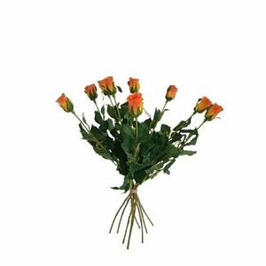 Mesterséges virágbimbó Rózsa narancs, 64 cm, 9 db kép
