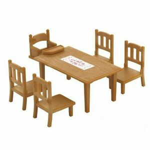 Sylvanian Families bútorok - étkezőasztalszékekkel kép