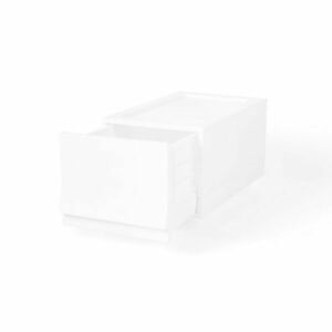 Wave Junior Snow moduláris tárolódoboz kerekeknélkül 43, 4 x 27, 2 x 22 cm, fehér, keskeny - 1 fiók kép