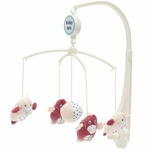 Baby Mix Vakondok gyerek körhinta kiságy fölé, rózsaszín kép