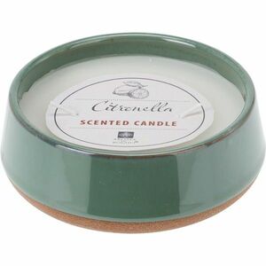 Citronella repellens gyertya, zöld, 420 g, 12 x 4, 5 cm, zöld kép