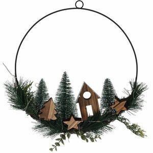 Christmas ring karácsonyi lógó LED dekoráció, 30 cm kép