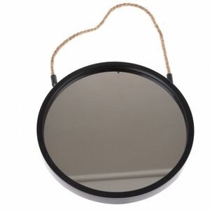Műanyag akasztótükör Embellir fekete, átmérő 25 cm, 25 cm átmérőjű kép