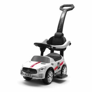 Baby Mix Racer gyerek futóbicikli hanggal és vezetőruddal, fehér, fehér kép