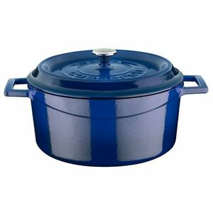 LAVA fém öntöttvas edény, átmérő 24 cm, kék, 4, 5 l kép
