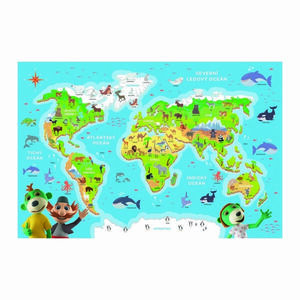 Trefl Puzzle Treflici ismeri a világ állatait , 48darab kép