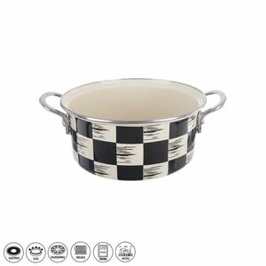 Orion Zománc lábas Chessboard Lem , 2, 2 l, átmérő20 cm kép