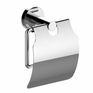 SAPHO XR732 X-Round WC-papír tartó fedővel, ezüst kép