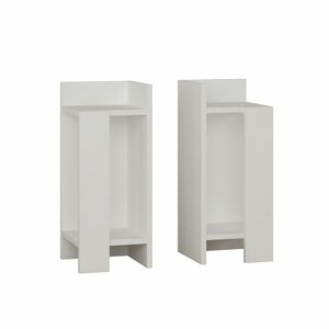 Éjjeliszekrény Elos White, 2 db, fehér kép
