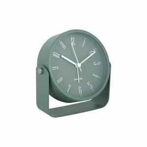Karlsson 5989GR design ébresztőóra zöld, átmérő 12 cm kép