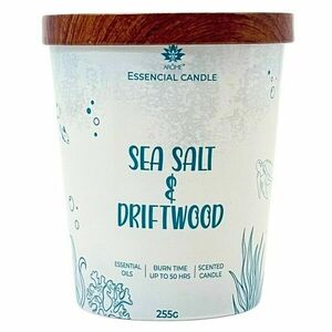 Arome Sea salt & Driftwood gyertya üvegben, fém fedéllel 255g, kék kép