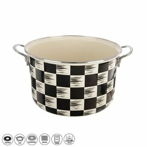 Orion zománcozott edény Chessboard Lem , 6, 5 l, átmérő 26 cm kép