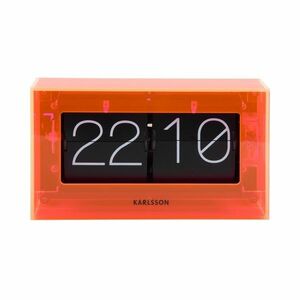 Karlsson 5976OR design fali/asztali flip óranarancssárga, 21 cm kép