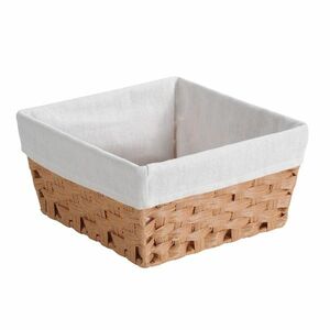 Kesper 17842 Tárolókosár textilbéléssel, 28, 5 x28, 5 x 14, 5 cm, 28, 5 x 28, 5 x 14, 5 cm kép