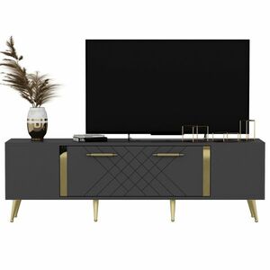 Detas Anthracite TV asztal , antracit kép
