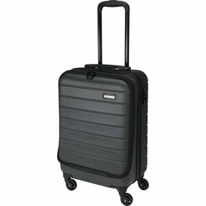 Keményfedeles kerekes bőrönd, 37 x 22 x 53 cm, sötét szürke kép