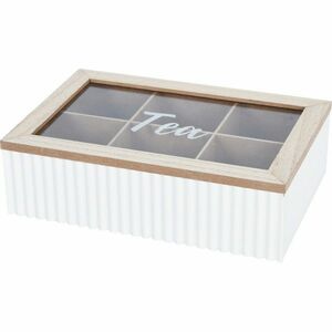 Stripes teafilter doboz fehér, 24 x 7 x 16 cm, fehér kép