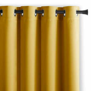 Sárga sötétítő függöny 140x270 cm Eyelets – Restilo kép