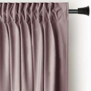 Világosbarna bársony dimout (részleges sötétítő) függöny 140x245 cm Pleat – Restilo kép