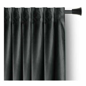 Szürke bársony dimout (részleges sötétítő) függöny 140x270 cm – Restilo kép