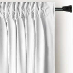 Fehér bársony dimout (részleges sötétítő) függöny 140x270 cm Pleat – Restilo kép