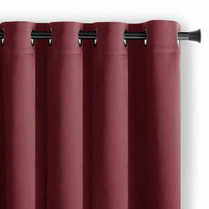 Borvörös sötétítő függöny 140x270 cm Eyelets – Restilo kép