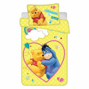 Sárga pamut gyerek ágyneműhuzat babaágyhoz 135x100 cm WTP "Smile" – Jerry Fabrics kép