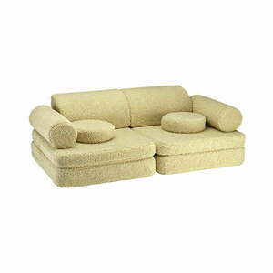 Zöld buklé gyerek kanapé 132 cm Settee – Wigiwama kép
