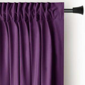 Lila bársony dimout (részleges sötétítő) függöny 140x270 cm Pleat – Restilo kép