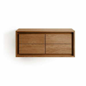 Barna teakfa fali mosdó alatti szekrény 90x40 cm Kenta – Kave Home kép