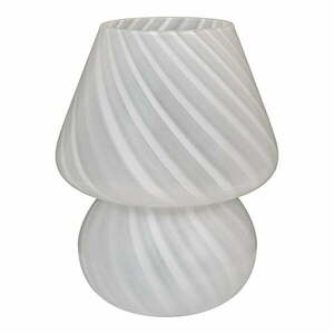 Fehér LED asztali lámpa üveg búrával (magasság 19, 5 cm) Alton – House Nordic kép