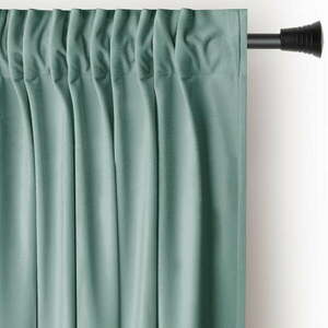 Világoszöld bársony dimout (részleges sötétítő) függöny 140x270 cm Pleat – Restilo kép