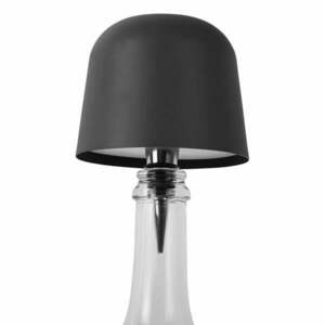 Fekete LED asztali lámpa üvegre, fém búrával (magasság 13 cm) Cone Hat LED – Leitmotiv kép