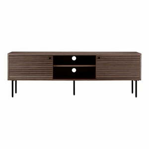 Barna TV-állvány tölgyfa dekorral 40x50x150 cm Kyoto – House Nordic kép