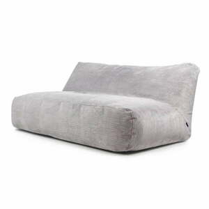 Világosszürke kordbársony babzsákfotel Sofa Tube 190 – SLOWDOWN kép
