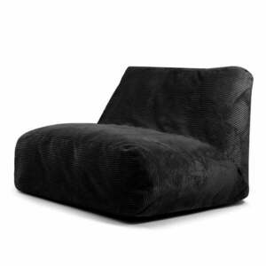 Fekete kordbársony babzsákfotel Sofa Tube – SLOWDOWN kép