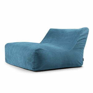 Kék kordbársony babzsákfotel Sofa Lounge – SLOWDOWN kép