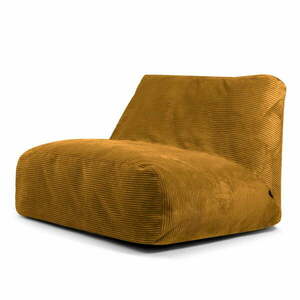 Mustársárga kordbársony babzsákfotel Sofa Tube – SLOWDOWN kép