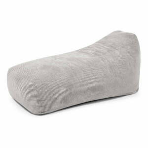 Világosszürke kordbársony babzsákfotel Snug Long 140 – SLOWDOWN kép