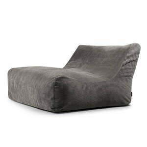 Sötétszürke kordbársony babzsákfotel Sofa Lounge – SLOWDOWN kép