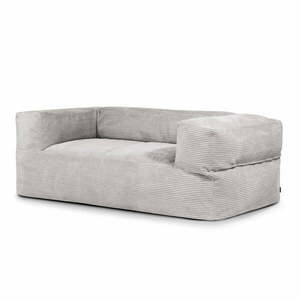 Világosszürke kordbársony babzsákfotel Sofa MooG – SLOWDOWN kép