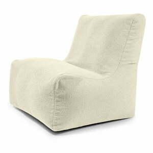 Krémszínű buklé babzsákfotel Seat 100 Lounge – SLOWDOWN kép