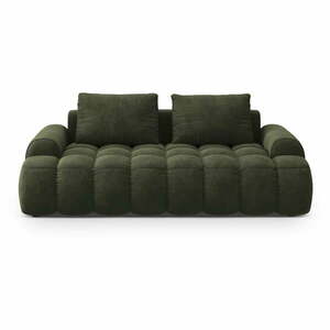 Zöld bársony kanapé 200 cm Linz – Cosmopolitan Design kép
