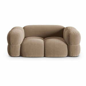 Barna bársony kanapé 180 cm Loretto – Cosmopolitan Design kép