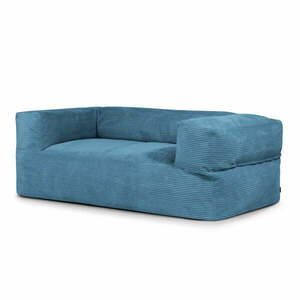 Kék kordbársony babzsákfotel Sofa MooG – SLOWDOWN kép