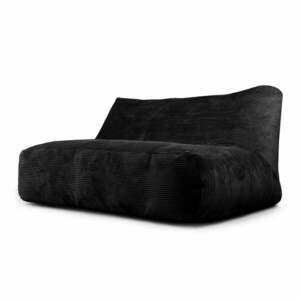 Fekete kordbársony babzsákfotel Sofa Tube 160 – SLOWDOWN kép