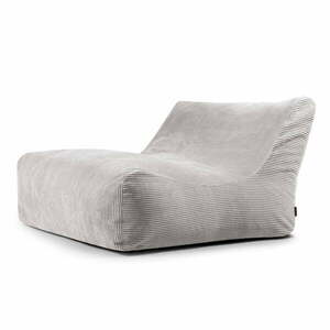Világosszürke kordbársony babzsákfotel Sofa Lounge – SLOWDOWN kép