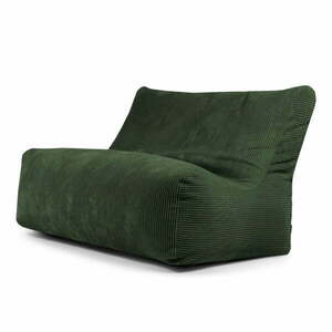 Zöld kordbársony babzsákfotel Sofa Seat Lounge – SLOWDOWN kép